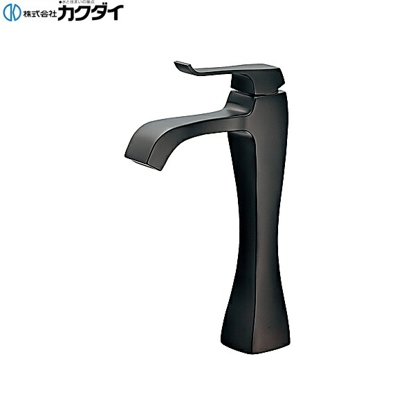 【メーカー在庫限り/廃盤品特価販売】183-163-D カクダイ シングルレバー混合栓(ミドル・マットブラック) 送料無料[]
