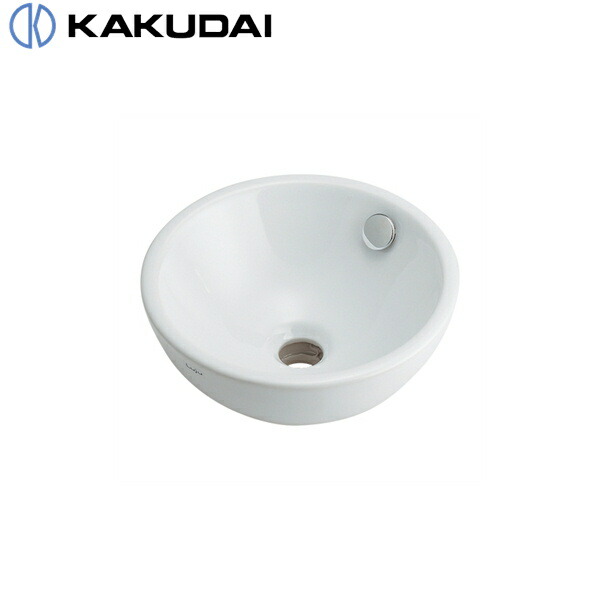 493-018 カクダイ KAKUDAI 丸型手洗器 送料無料[]