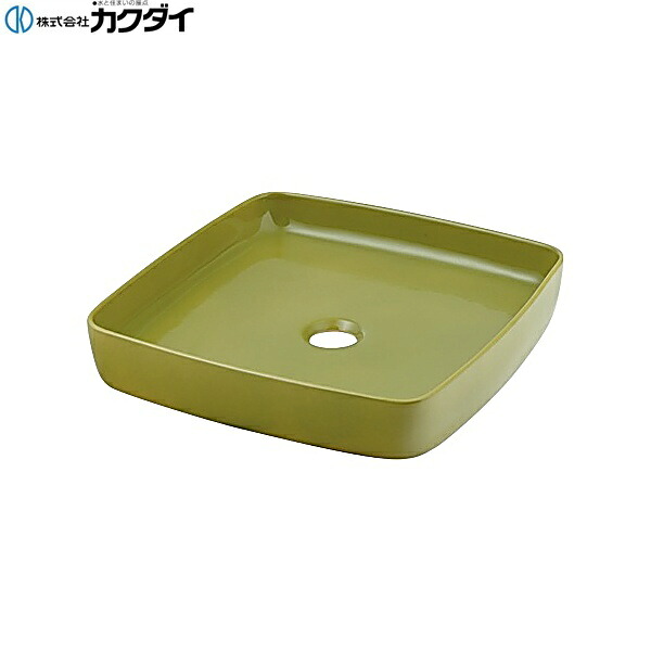 【メーカー在庫限り/廃盤品特価販売】493-096-GR カクダイ KAKUDAI 角型手洗器 ピスタチオ 送料無料[]｜激安通販！住設ショッピング