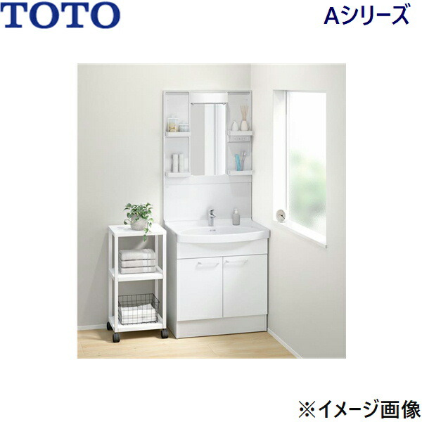 LDSAS075BAGKG1A-LMAS075A1GDC1G TOTO A続きもの 洗面かざり付ける台仕掛ける01 仕掛ける間口750粍 一面鏡・2枚扉 貨物輸送無料[]