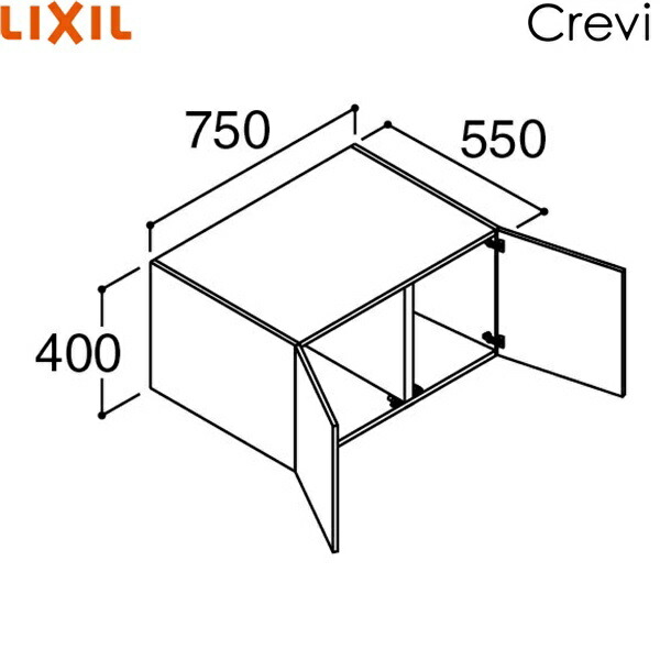 RAU-756C/ハイグレード リクシル LIXIL/INAX クレヴィ アッパーキャビネット 奥行560タイプ 間口750 送料無料|激安通販!住設ショッピング