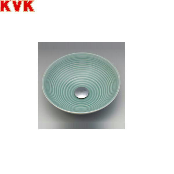 KV47A KVK手洗器 美術工芸手洗鉢 青磁/六兵 送料無料[]