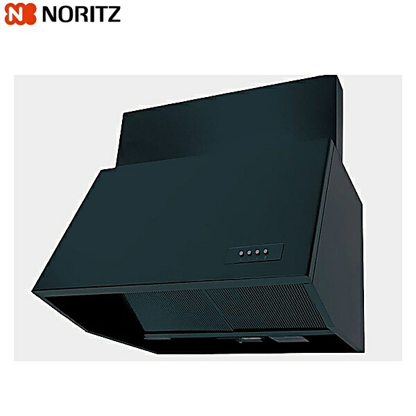 NFG7B07BA ノーリツ レンジフード ブーツ型 シロッコファン 75cmタイプ ブラック 前幕板300mm 送料無料[]
