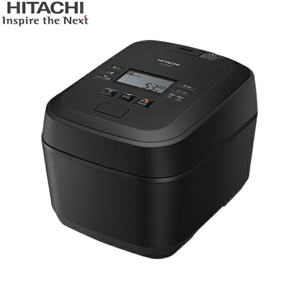 RZ-V100HM(K) 日立 HITACHI 圧力&スチーム ふっくら御膳 フロストブラック 炊飯容量5.5合 圧騰甘み炊き 大火力 沸騰鉄釜 蒸気カット 送料無料[]