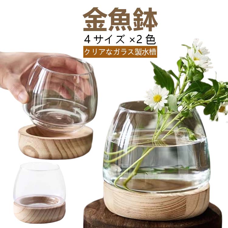 楽天市場】金魚 小さな水槽 おしゃれ メダカ 容器 室内 金魚水槽 鉢