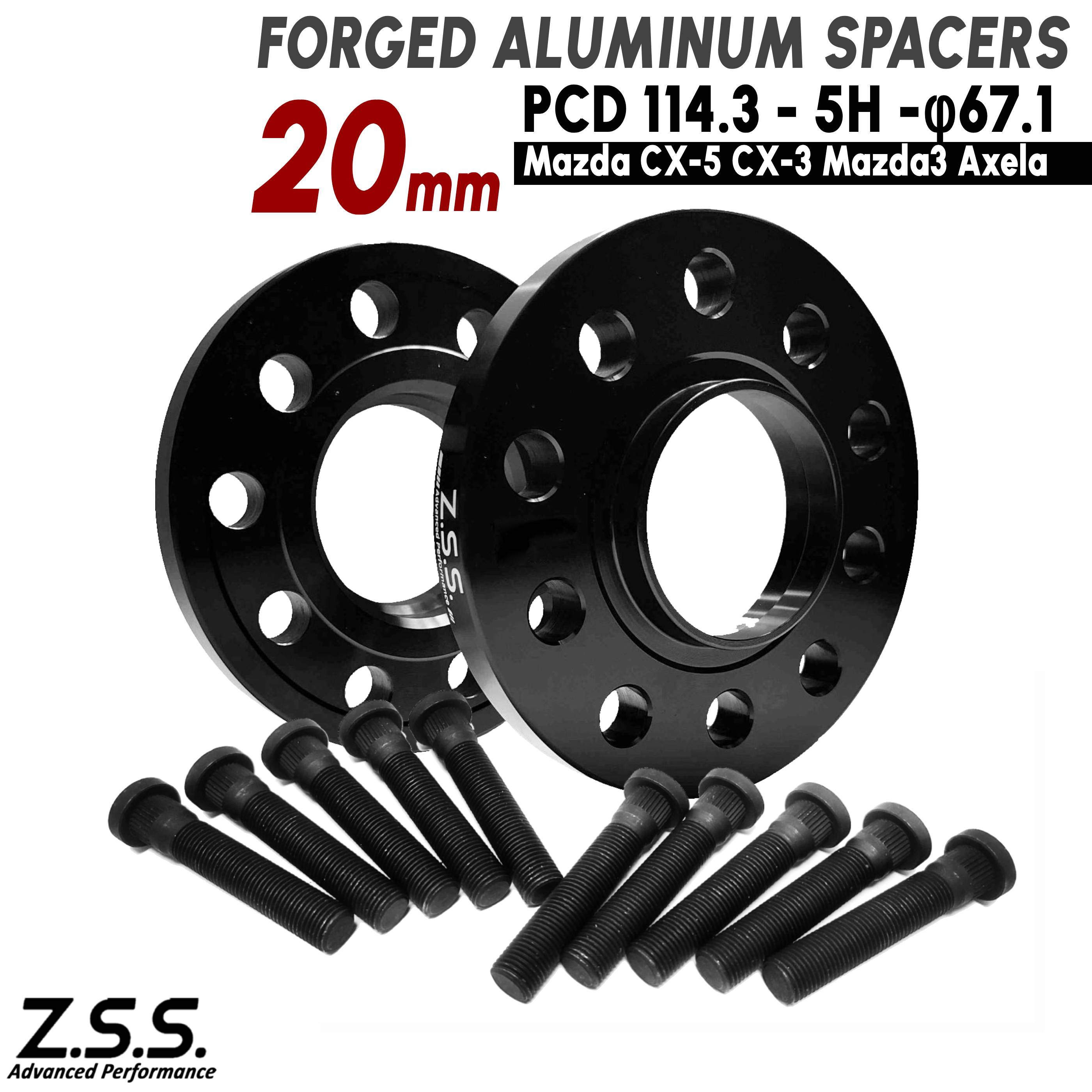 Z.S.S. AP 【 純正交換用ハブボルト付き】三菱 グランディス Grandis (2004~2011) NA4W NA8W 厚み 20mm スペーサー PCD114.3 5穴 67.1φ