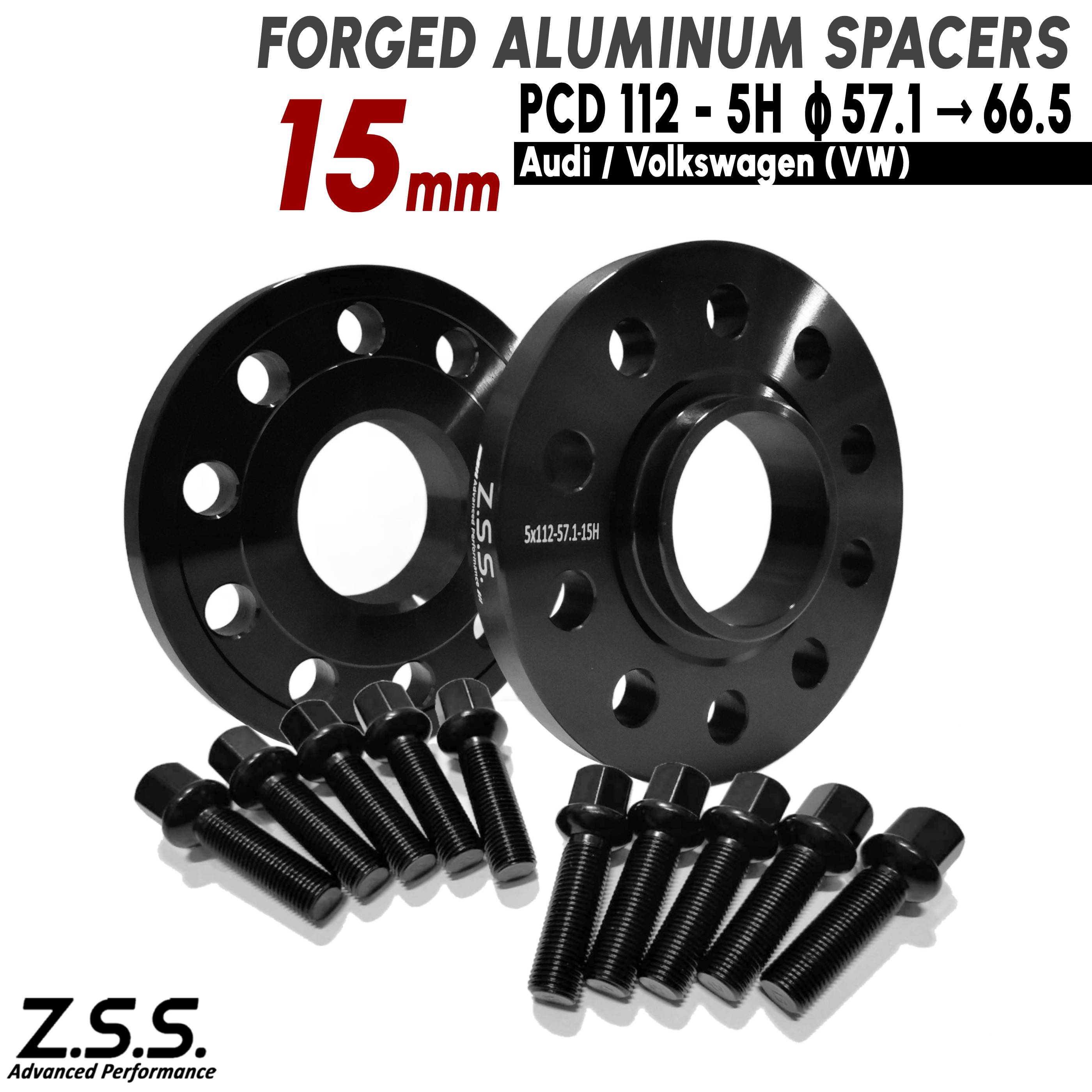 Z.S.S. AP 【ハブ径 変換スペーサー 57.1φ → 66.5φ】アウディ AUDI TT 8S 8J 3BA-FVDNPF 3BA-FVDKZ ABA-FVCHHF 15mm PCD112 R13ボルト