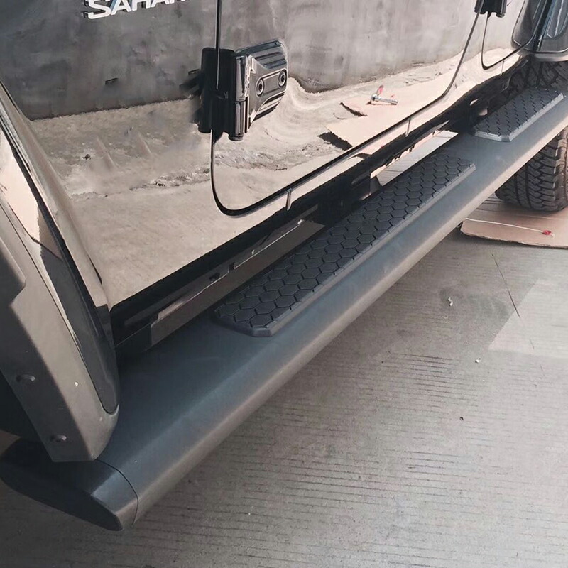 楽天市場】ジープ ラングラー JK ライト付き サイドステップ スチール