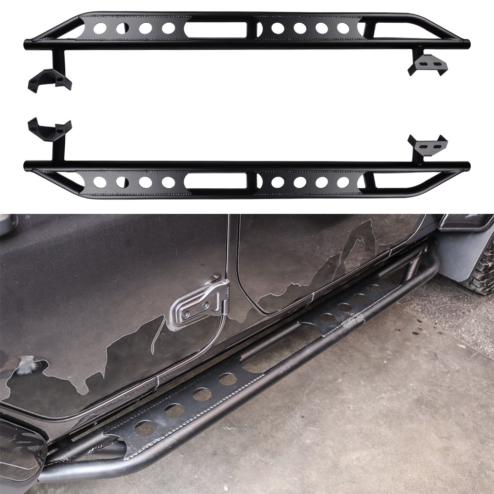 ジープ ラングラー JK スチールサイドステップ 2本セット JEEP JK ラングラー用 サイドステップ スチール製 10th タイプ