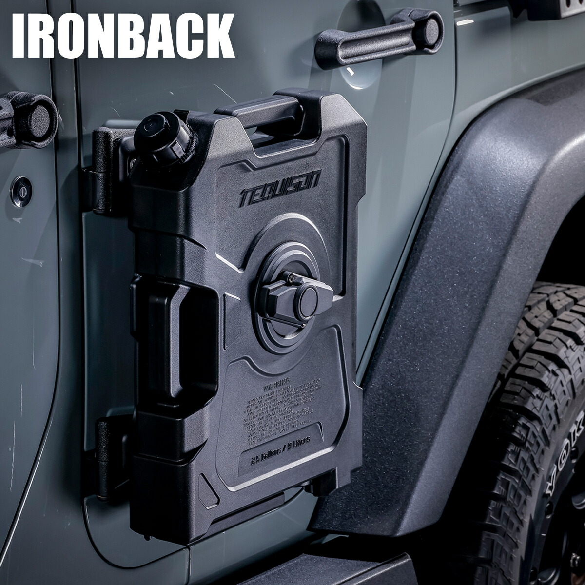 IRONBACK ラングラー JK JL ジープ 9L 燃料タンク サイド ヒンジ ドア Gasoline Tank JEEP ジープ