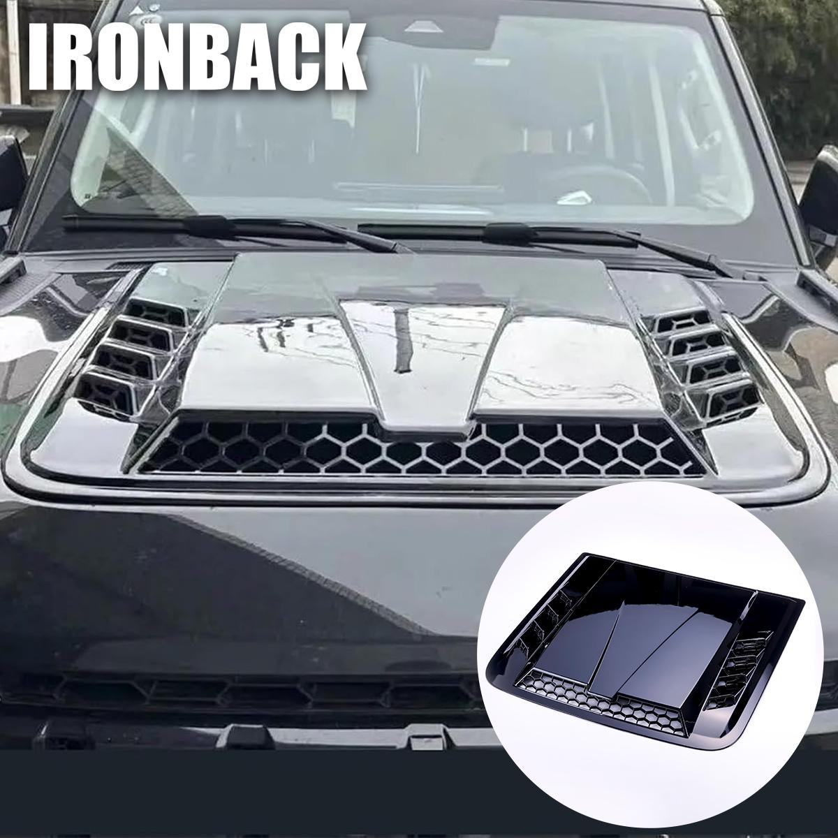 IRONBACK ランクル 250 250系 ボンネットダクト ランドクルーザー ダクトカバー PP ブラック グロスブラック GDJ250W TRJ250W アイアンバック