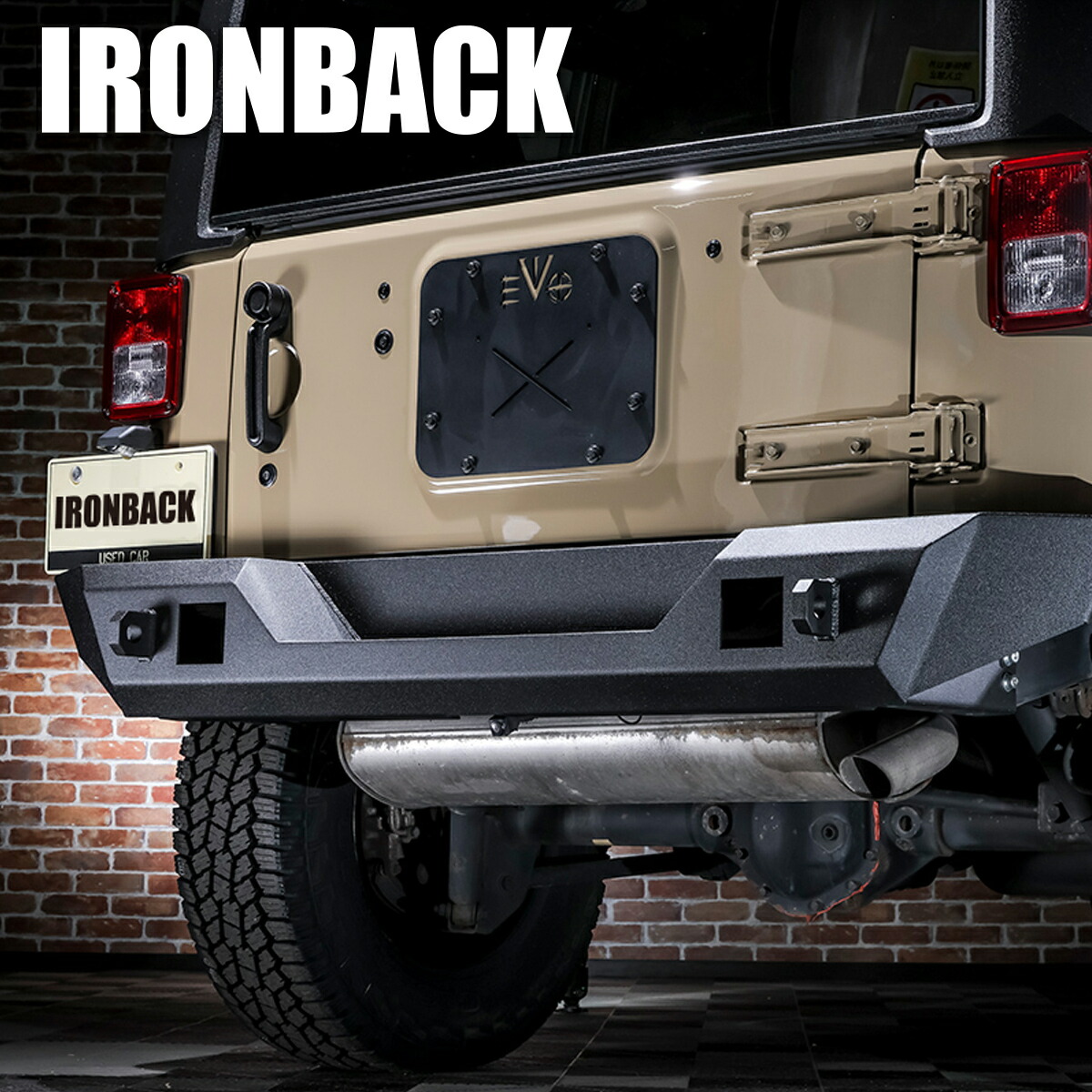 IRONBACK ラングラー JK リアバンパー リア バンパー ライトなし カスタム パーツ WRANGLER 2007?2018 カスタムパーツ アクセサリー｜激安魔王　店 50,400円