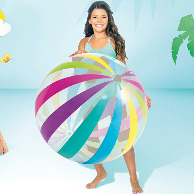 楽天市場】ジャンボボール107cm ビーチボール 海水浴 大人 子供 海