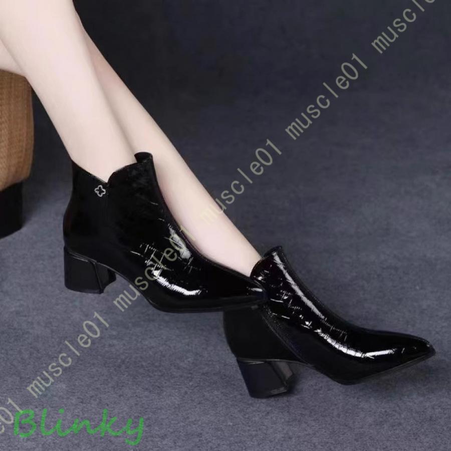 遊撃手ブーツ サイドゴアブーツ 太ヒールサイドゴアブーツ レディース ブーツ 遊撃手ブーツ 歩き分かりやすい ブーティ 傍えゴア ブーティ チャンキーヒール父の日
