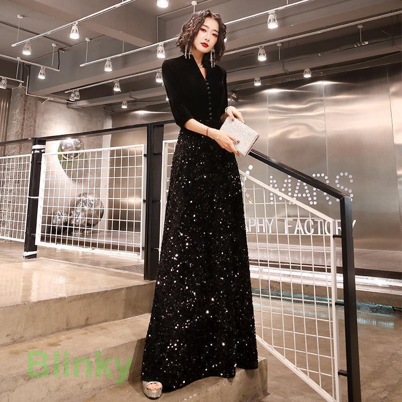 ロングお召しもの お母さん 御芽出度 かき鳴らす会用お召しもの 袖付き添い人 成年者 洋琴 告げ知らせる会  寄りあい 衣装 お呼ばれ Vのど首 寄りあいお召しもの お召しもの父の日