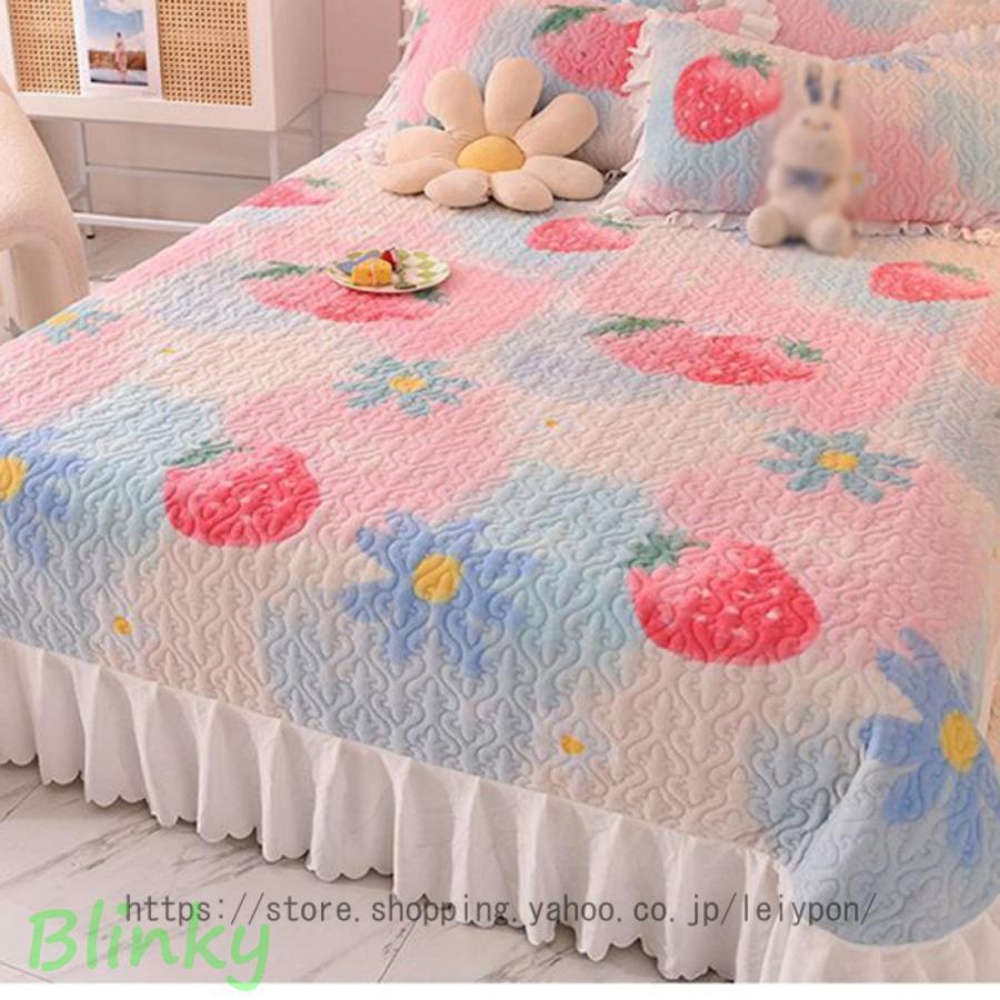 ベッドスプレッド ベッドカバー マルチカバー キルト ソファカバー 寝具カバー シングル ダブル キング 無地 シンプル フランネル 敷きパッド丸洗いOK老人の日｜厳選激安ショップ佐藤