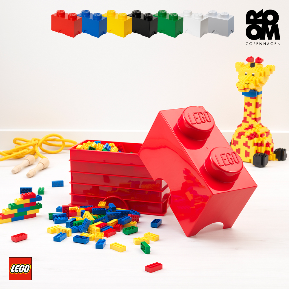 LEGO レゴ ストレージボックス 白x2つ-