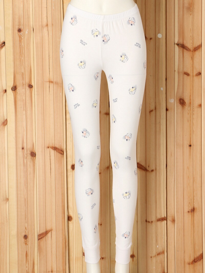 楽天市場 Rakuten Fashion Sale 30 Off カップケーキ柄レギンス ルームウエア Gelato Pique ジェラートピケ インナー ナイトウェア ルームウェア ボトムス ピンク ホワイト Rba E Gelato Pique ジェラートピケ