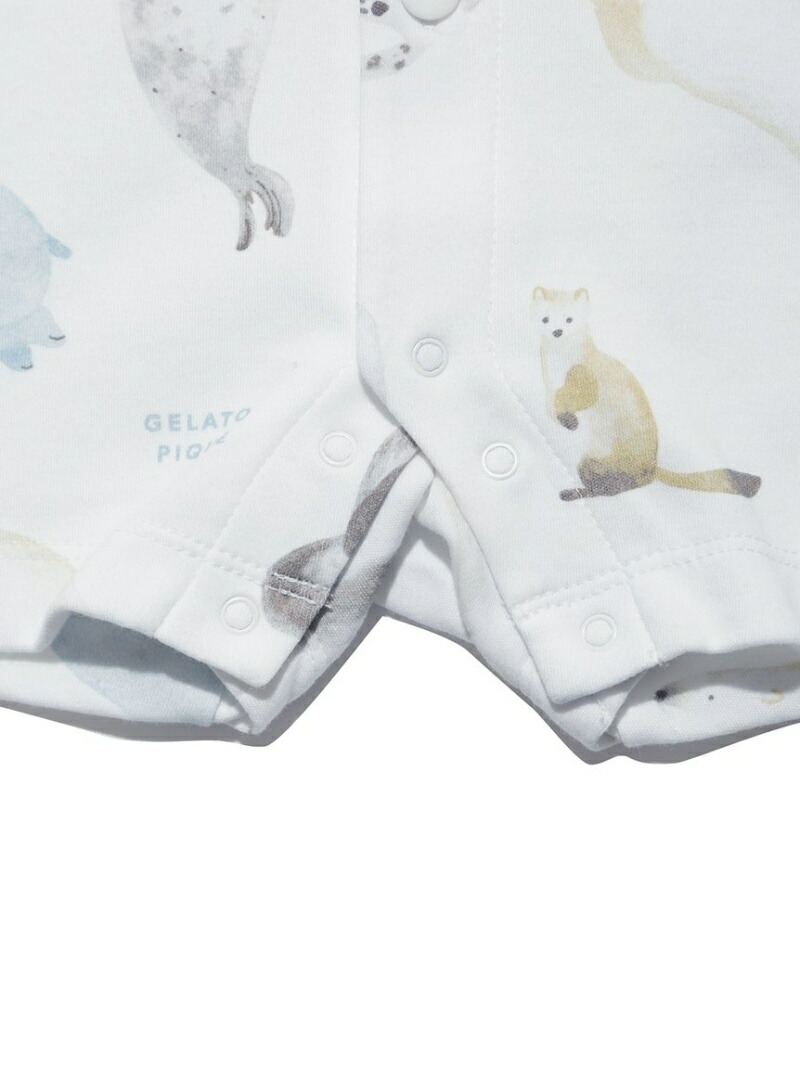 Baby 旭山動物園 アニマルモチーフ Baby ロンパース Gelato Pique ジェラートピケ ワンピース キッズワンピース ホワイト 送料無料 Rakuten Fashion Butlerchimneys Com