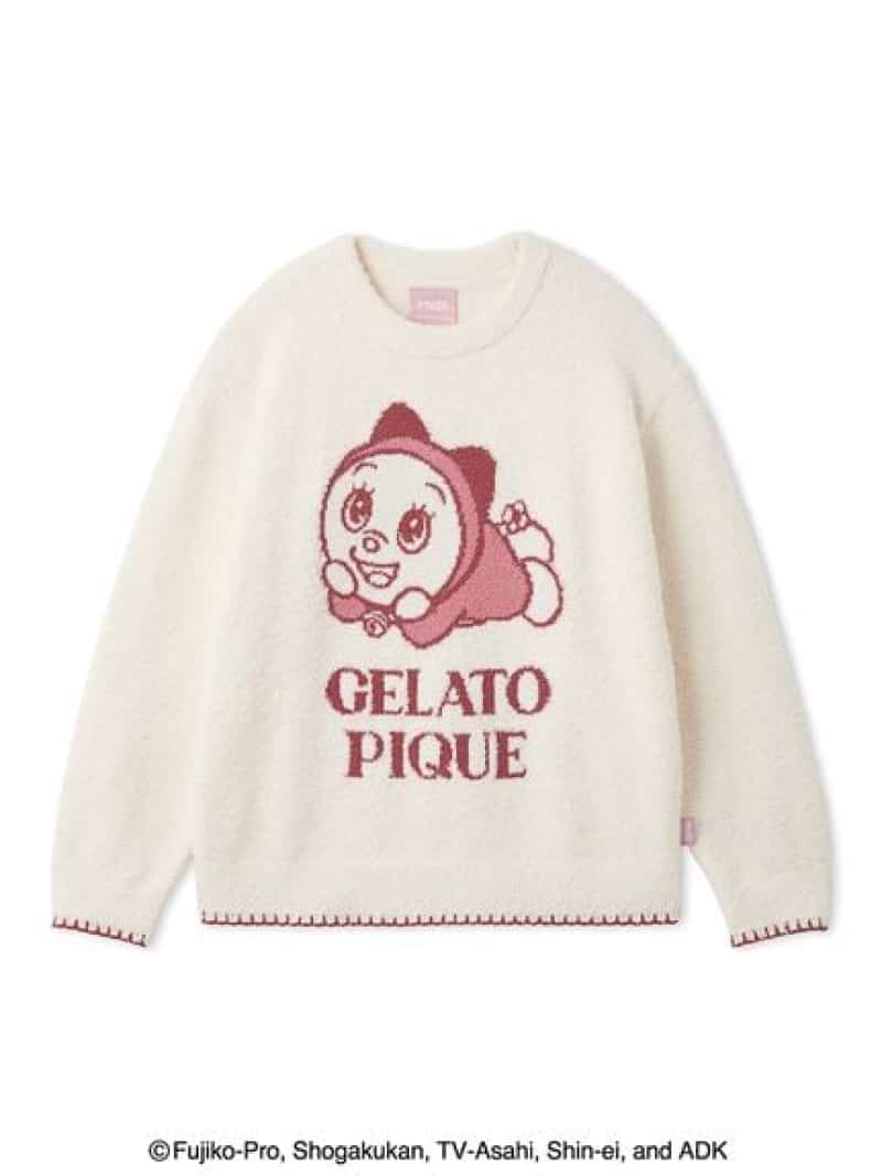 【ドラえもん】【レディース】ベビモコジャガードプルオーバー gelato pique ジェラートピケ 下穿き・お部屋お召しもの 余分の物の下穿き・お部屋お召しもの さくら色 赤いこと【貨物輸送無料】[ Fashion] その他-ナイトウェア・ルームウェア