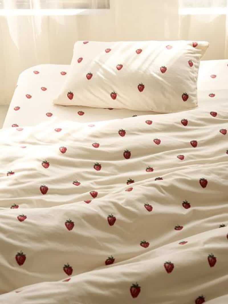 楽天市場】【Sleep】ストロベリー柄3点セット(セミダブル) gelato