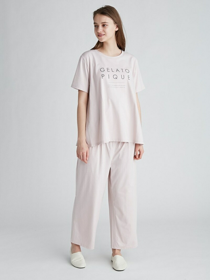 楽天市場 Sale 30 Off マタニティロゴロングパンツ Gelato Pique ジェラートピケ インナー ナイトウェア ルームウェア ボトムス グレー ピンク Rba E 送料無料 Rakuten Fashion Gelato Pique ジェラートピケ