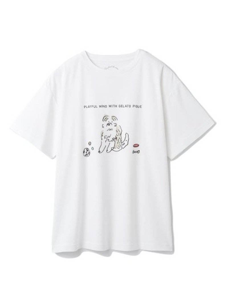 Sale 30 Off Dogワンポイントtシャツ ナイトウェア Pique インナー ジェラートピケ Gelato