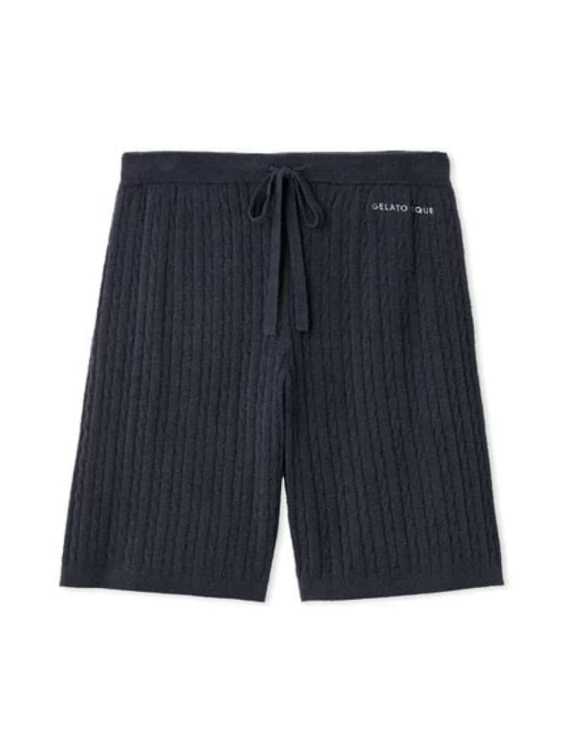 【HOMME】スムーズィーliteアランハーフパンツ gelato pique ジェラートピケ パンツ その他のパンツ ネイビー【送料無料】[ Fashion]