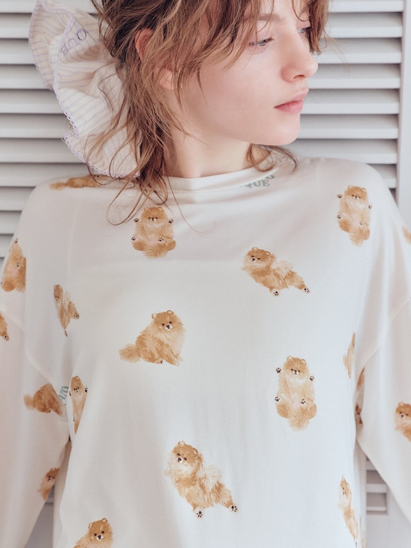 ドッグ柄ロンT gelato pique ジェラートピケ インナー・ルームウェア その他のインナー・ルームウェア【送料無料】[ Fashion]