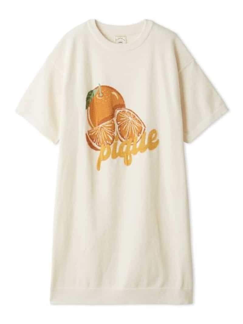 スムーズィーフルーツジャガードワンピース gelato pique ジェラートピケ はだ着・御部屋御召しもの 余分の物のはだ着・御部屋御召しもの サクラ色【貨物輸送無料】[ Fashion]