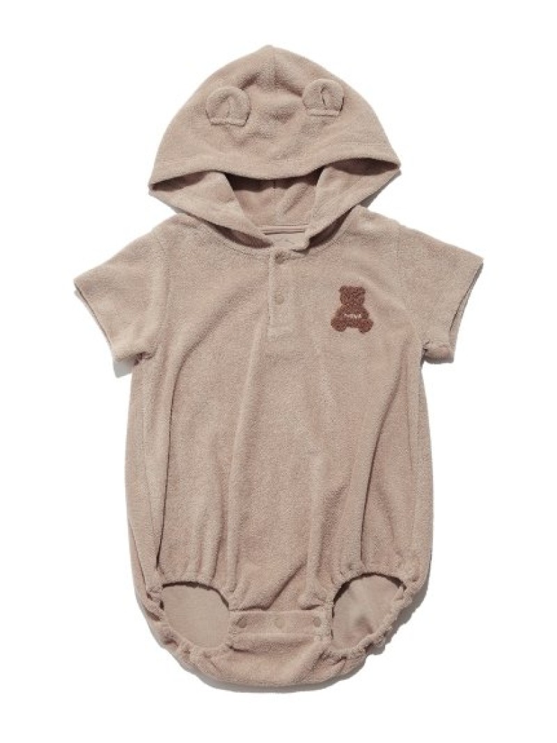 ベアパイルフード付きロンパース Gelato Pique ジェラートピケ