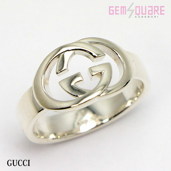 【190483】GUCCI グッチ Ag925 インターロッキングG ブリットリングSM 指輪 サイズ21 6.0g 箱付 仕上げ済【質屋出店】