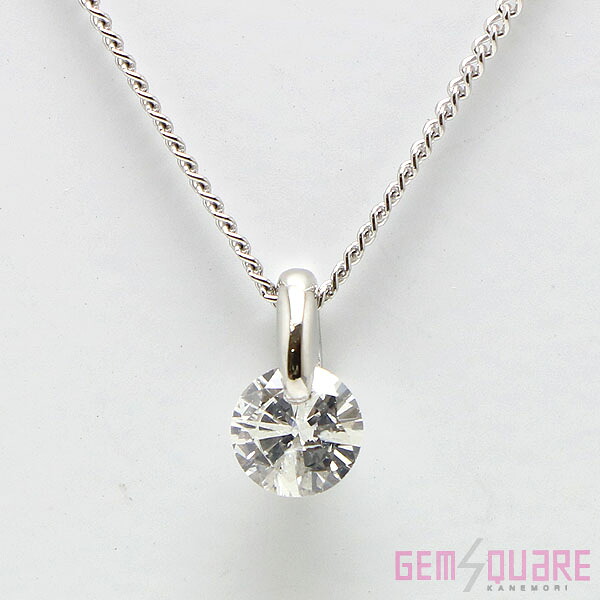 【PT】ダイヤモンド ネックレス 一粒 D0.414 2.6g 40cm 仕上げ済【質屋出店】 46,800円