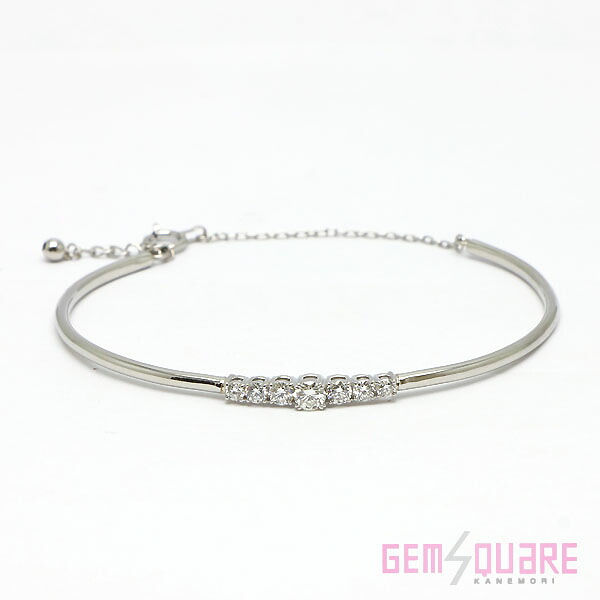 鑑別書付きbijou de M ビジュードエムダイヤモンドバングル16cm WG 楽天市場】Bijou de M ビジュードエム Diamond Bangle ダイヤ