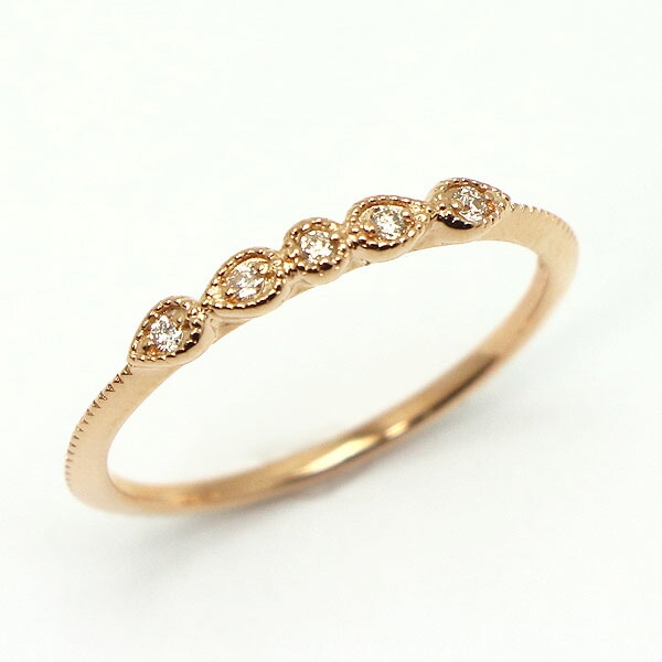 楽天市場】agete(アガット) リング ダイヤモンド 計0.04ct 11号 18金