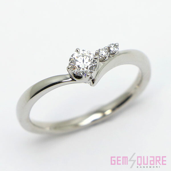 【4℃】ダイヤモンド リング Pt950 D0.214 D-VS2-EX 11号 3.54g 鑑定書付 美品【質屋出店】|ジェムスクェアカネモリ