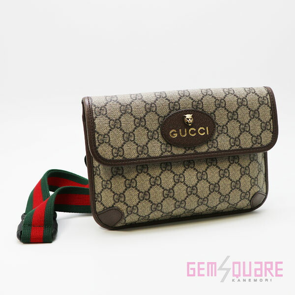 【493930】GUCCI グッチ GGスプリーム シェリー酒伝達ルート 上半身御徒面子 ベージュ 中古【一六銀行下位区分】