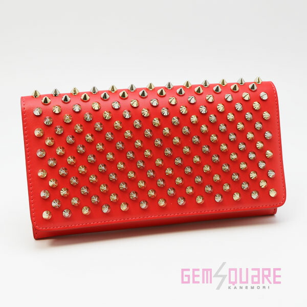 【極美品】クリスチャンルブタン　長財布　スタッズ　レッド　ラウンドファスナー 楽天市場】Christian Louboutin クリスチャンルブタン 長財布 M