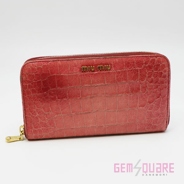 楽天市場】ミュウミュウ 財布 miumiu 長財布 ラウンドファスナー式