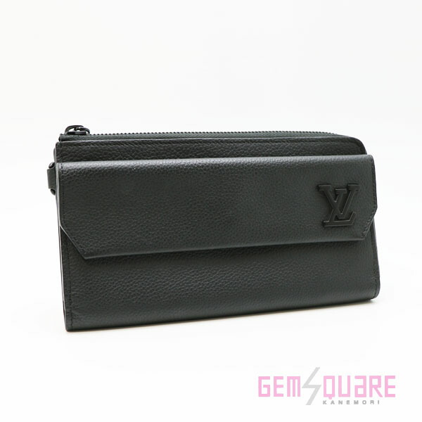 【M69831】ルイヴィトン LVアエログラム ジッピーウォレット ノワール 黒 中古【質屋出店】