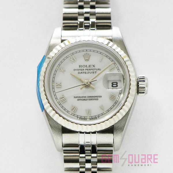 【69174】ROLEX ロレックス デイトジャスト ホワイトローマン OH・仕上済 腕時計 中古【質屋出店】|ジェムスクェアカネモリ