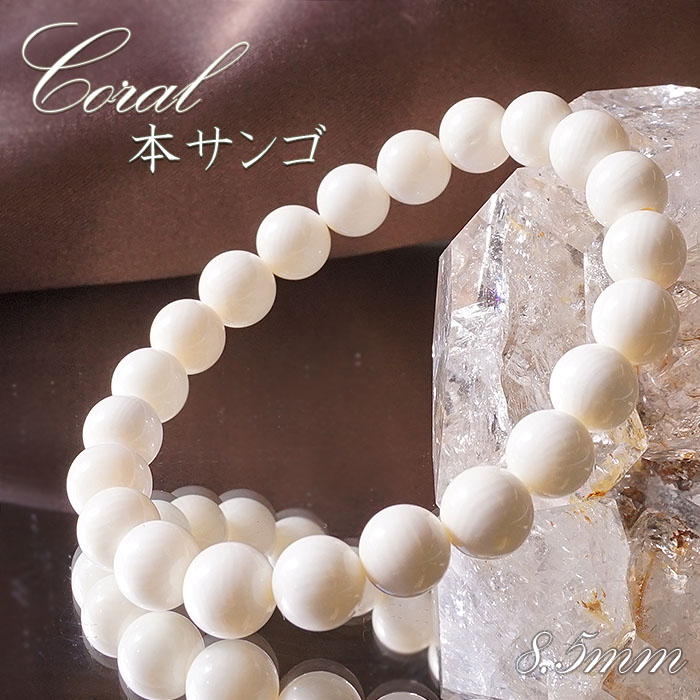 天然石珊瑚ブレスレットフリーサイズ 珊瑚ブレスレット 天然珊瑚ブレスレット 玉サイズ 8mm 手首