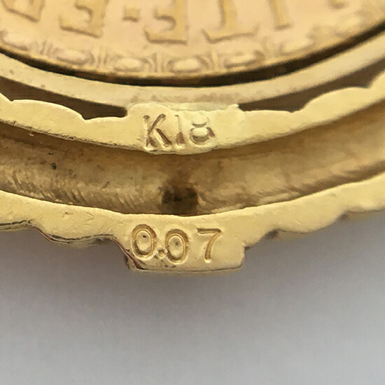K18 フランス マリアンヌ ルースター 金貨 20フラン ダイヤモンド NGL