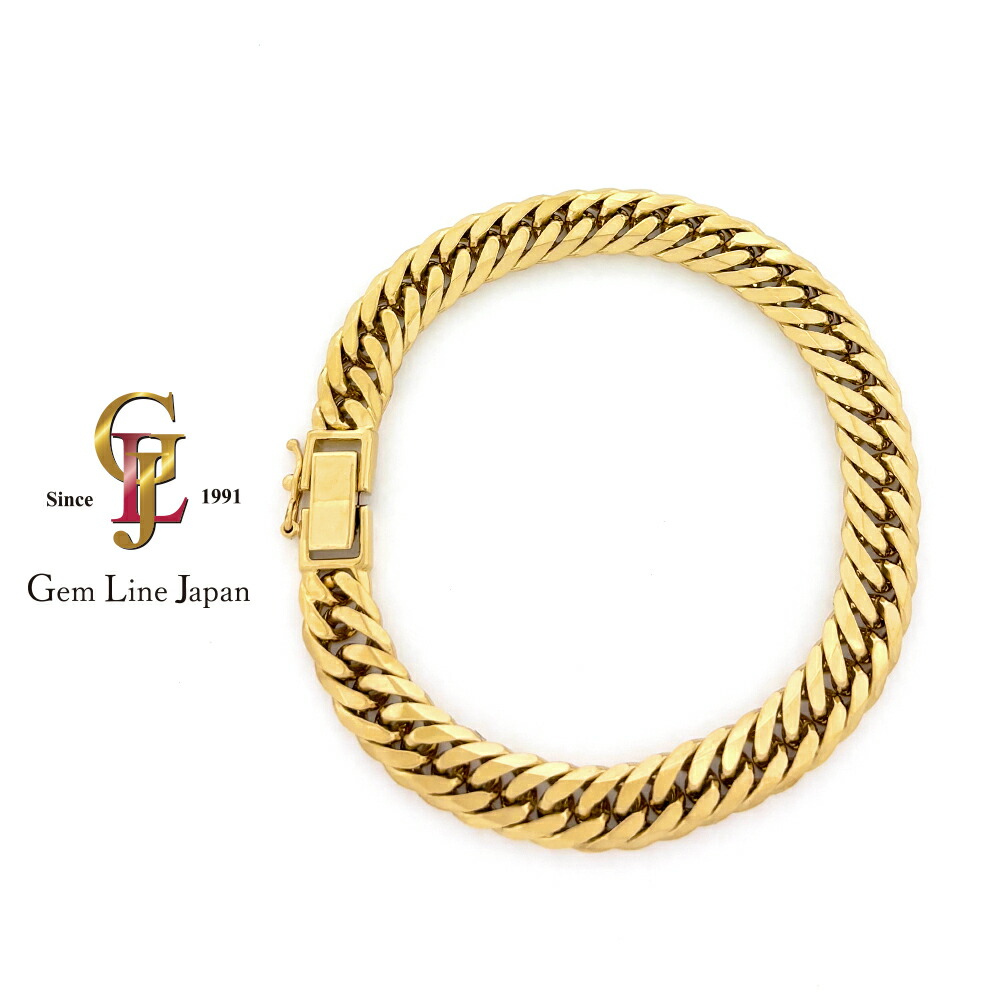 楽天市場】田中貴金属 喜平 ブレスレット K18×PT850 6面カット ダブル