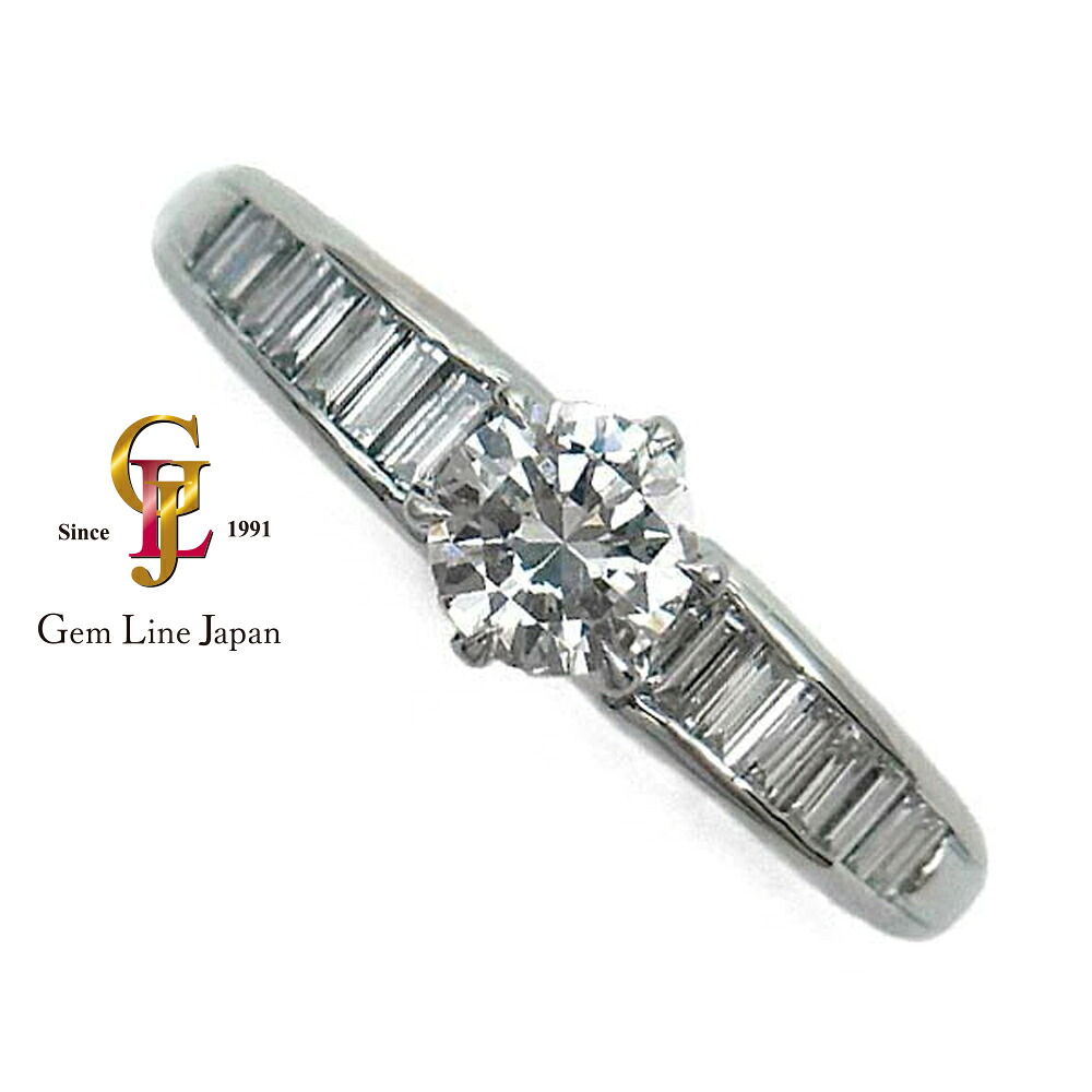 【中古】ダイヤモンド 0.36ct 脇ダイヤ 0.26ct プラチナ リング｜宝石流通ジェムラインジャパン