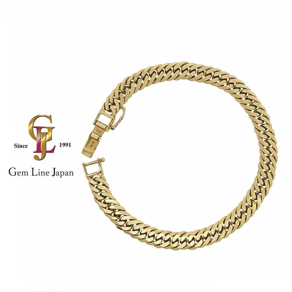 楽天市場】田中貴金属 喜平 ブレスレット K18×PT850 6面カット ダブル