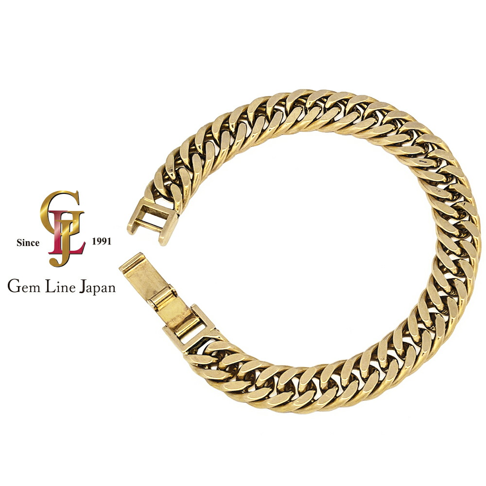 楽天市場】ジュエリーマキ 喜平 ブレスレット K18 2面カット 100g 22cm