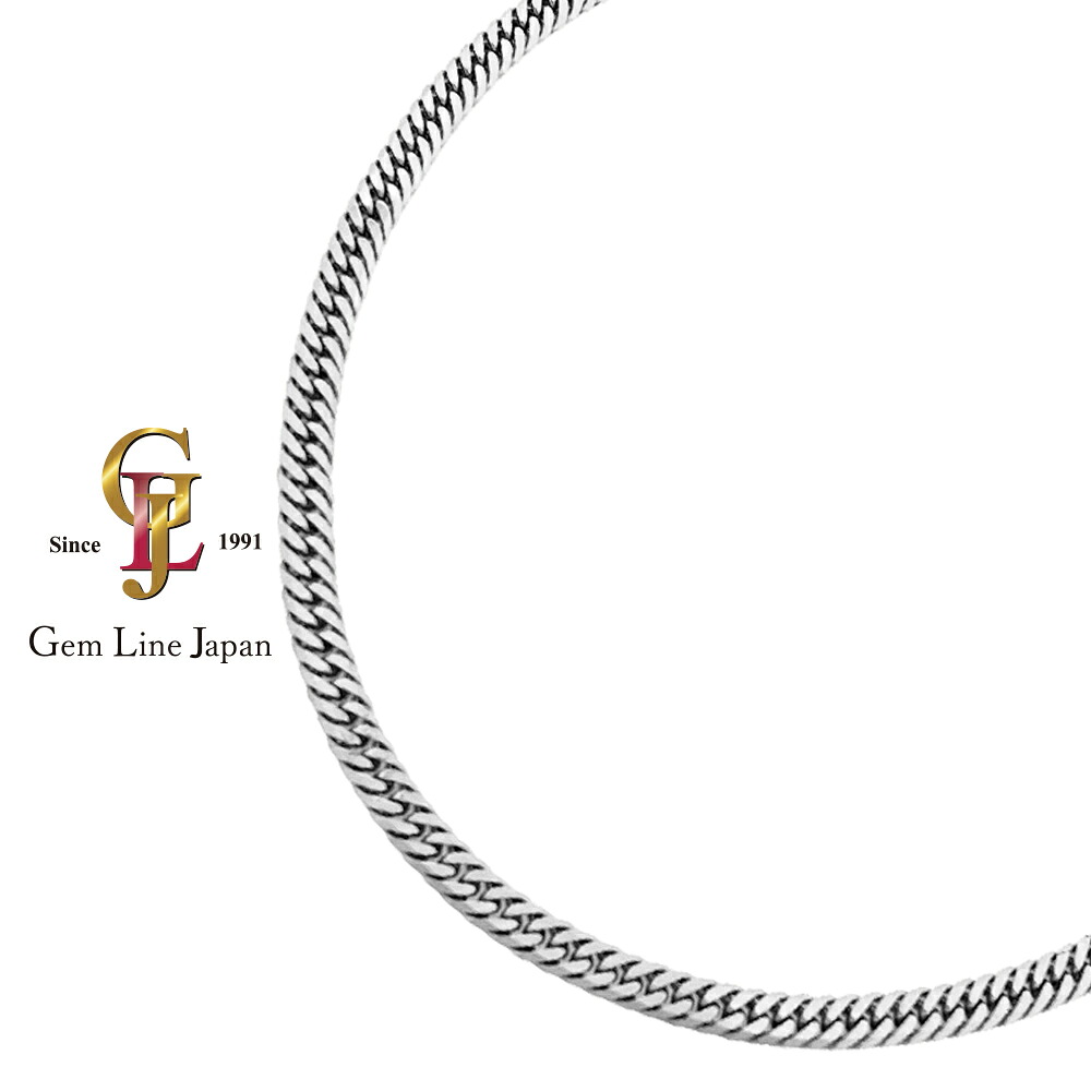 【中古】51.20g Pt850 6面ダブル プラチナ 喜平 ネックレス 50cm