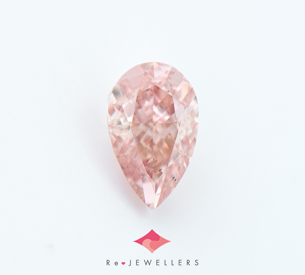 FANCY ORANGY PINK ダイヤモンド0.37ct ルース（2200000455284）