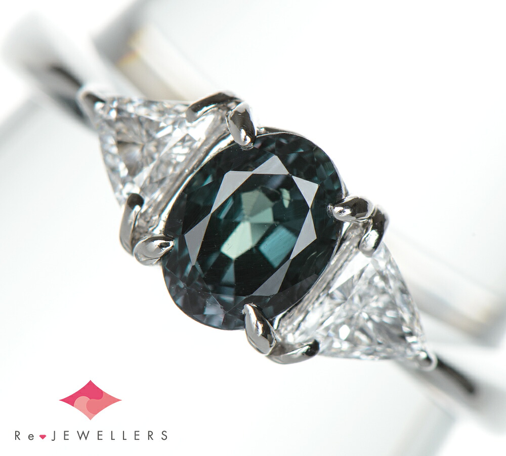 アレキサンドライト1.00ct ダイヤモンド 計0.23 ct プラチナ900 12.5号 リング・指輪【中古】（2200000482365）